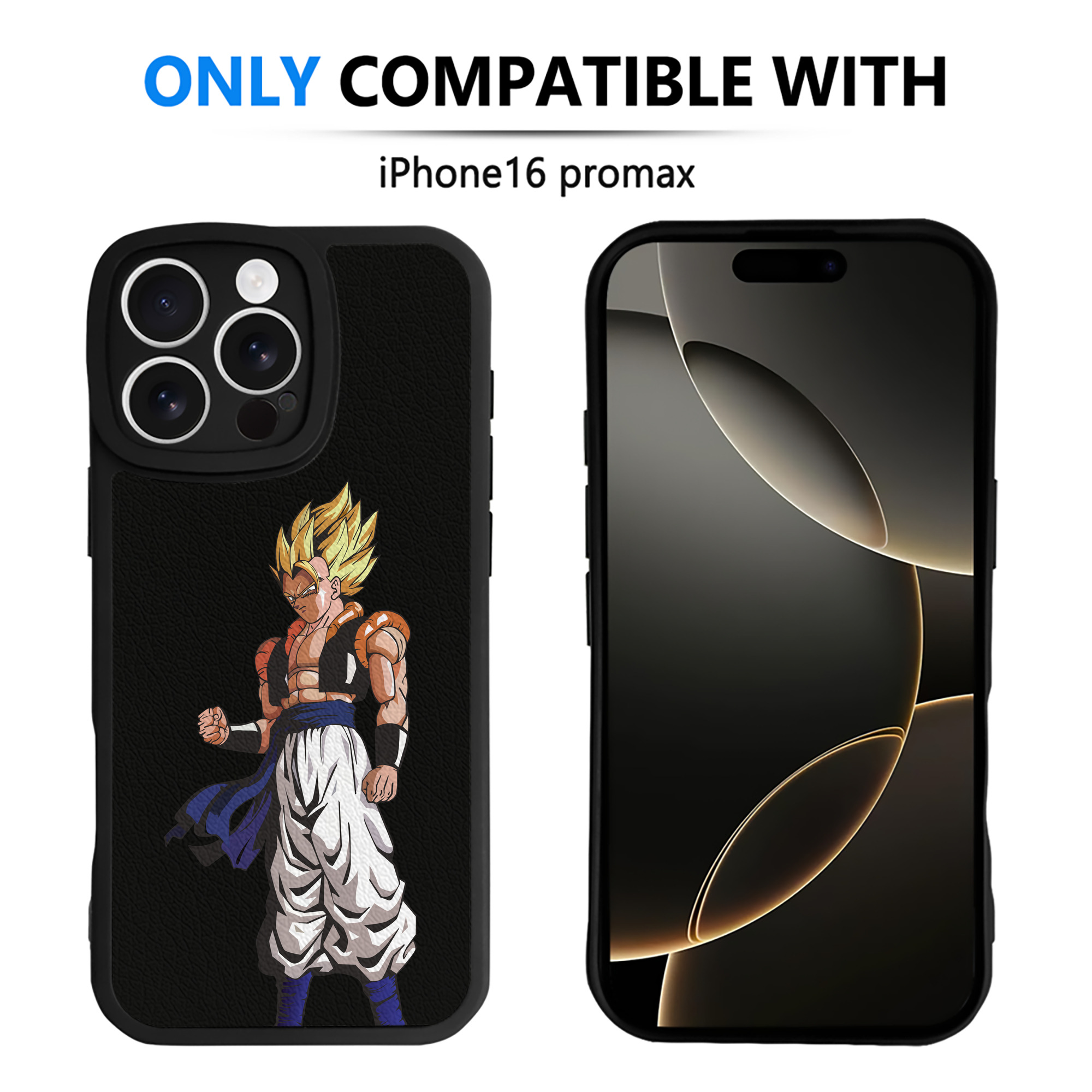 （画像用） ドラゴンボール DRAGON BALL 【iPhone 16シリーズ対応】シリコンスマホケース（レザー調） 材質：シリコン